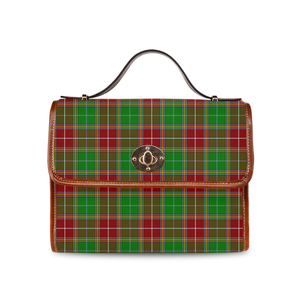 Baxter Modern Tartan Leather Strap Waterproof Canvas Bag - Tartanvibesclothing