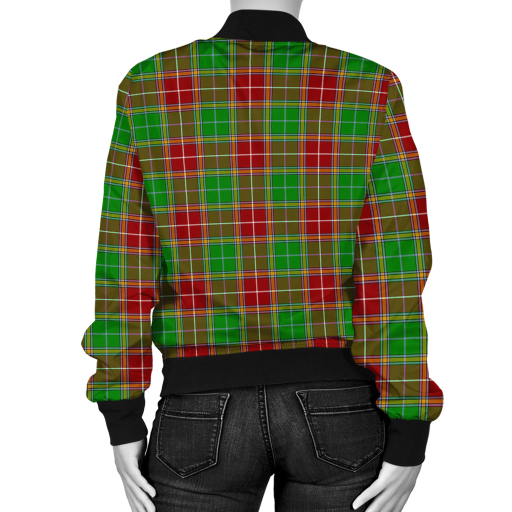 Baxter Modern Tartan Bomber Jacket with Family Crest - Tartanvibesclothing