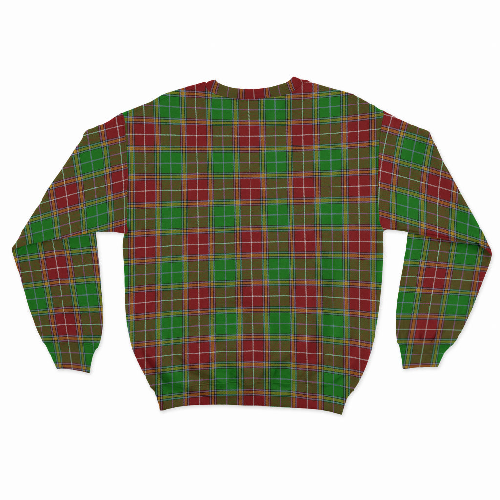 Baxter Modern Tartan Sweatshirt with Family Crest - Tartan Vibes Clothing