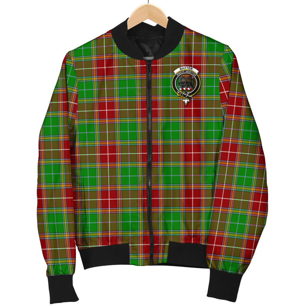 Baxter Modern Tartan Bomber Jacket with Family Crest - Tartanvibesclothing