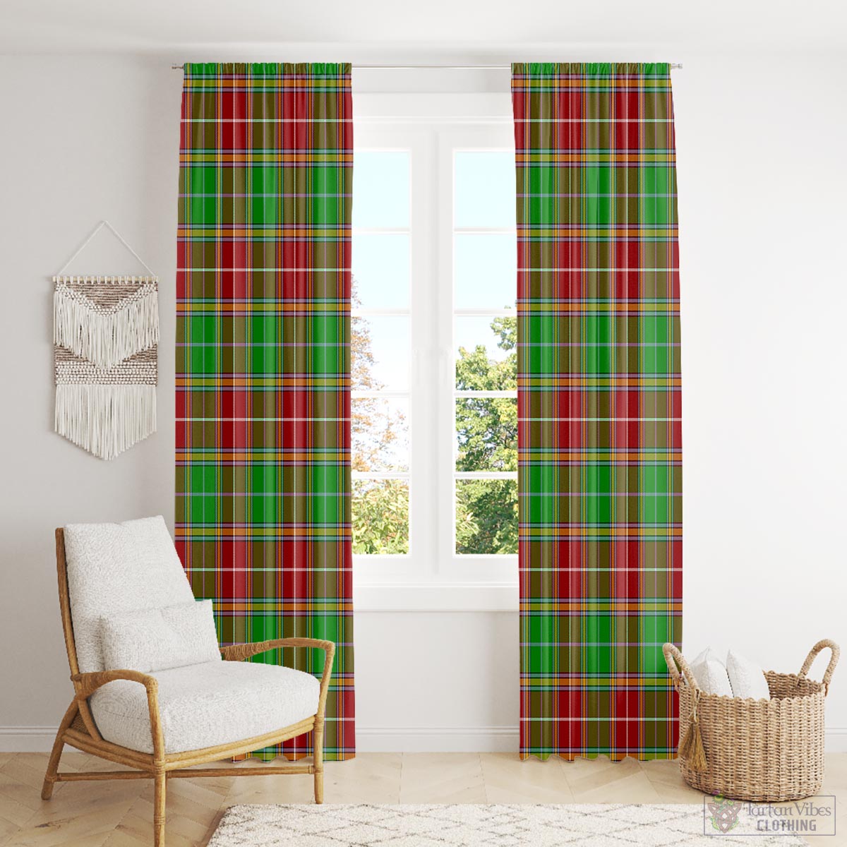 Baxter Modern Tartan Window Curtain