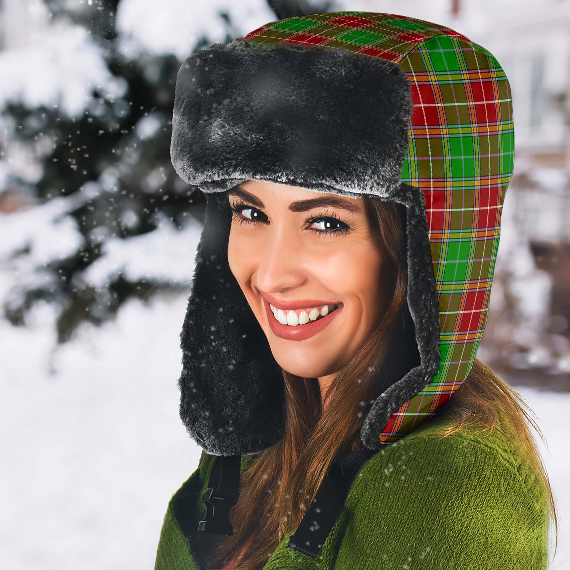 Baxter Modern Tartan Winter Trapper Hat - Tartanvibesclothing