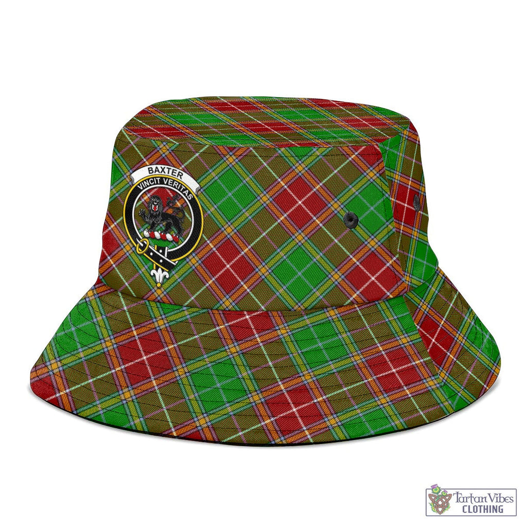 Tartan Vibes Clothing Baxter Modern Tartan Bucket Hat with Family Crest