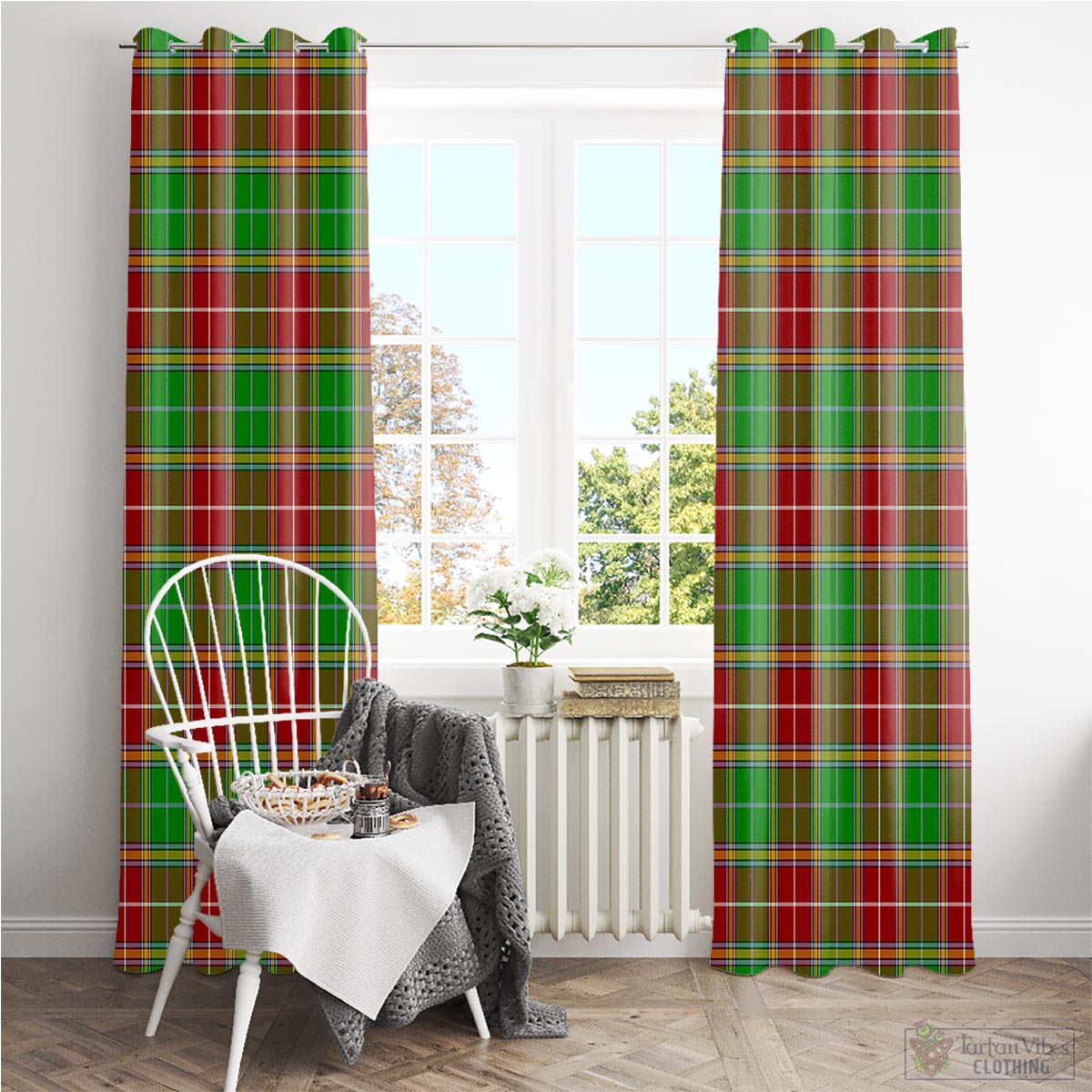 Baxter Modern Tartan Window Curtain