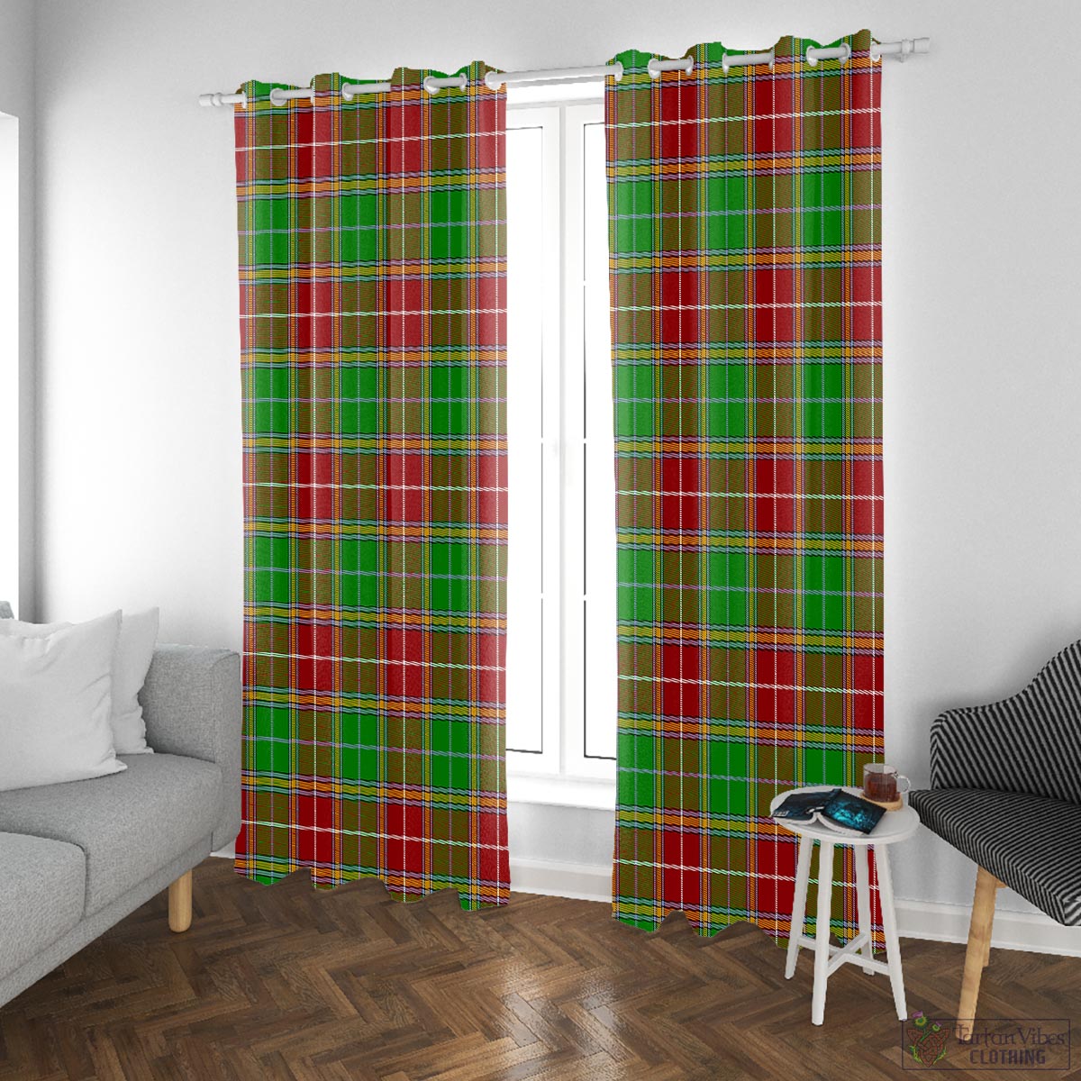 Baxter Modern Tartan Window Curtain