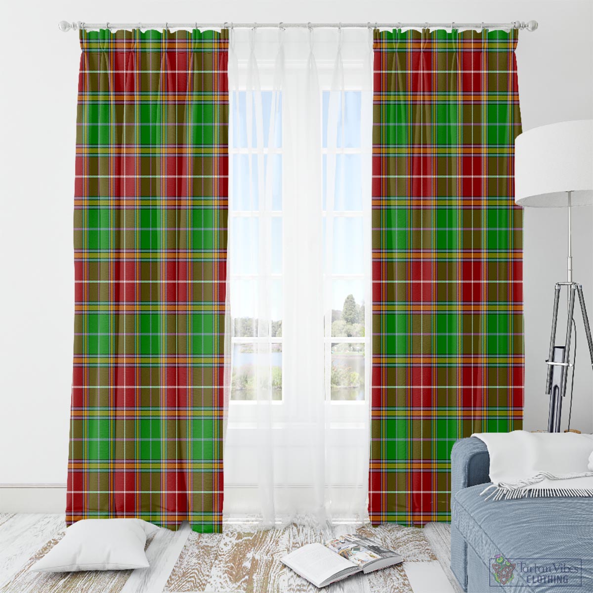 Baxter Modern Tartan Window Curtain