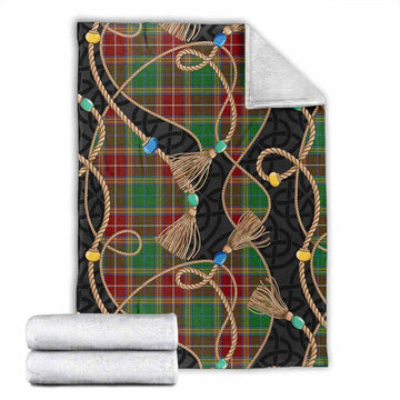 Baxter Scottish Tartan Twisted Ropes Stylized Blanket X-Large 59 x 79 inches 150 x 200 cm - Tartan Vibes Clothing