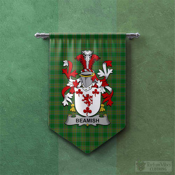 Beamish Irish Clan Tartan Gonfalon, Tartan Banner with Coat of Arms Chevron - Tartan Vibes Clothing