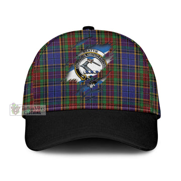 Beattie Tartan Classic Cap with Family Crest In Me Style