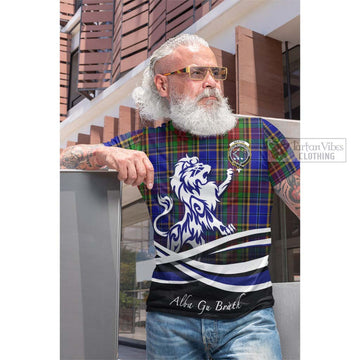 Beattie Tartan Cotton T-shirt with Alba Gu Brath Regal Lion Emblem Men's Shirt - Tartan Vibes Clothing