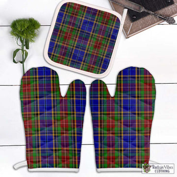 Beattie Tartan Combo Oven Mitt & Pot-Holder White - Tartan Vibes Clothing
