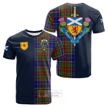 Beattie Tartan Cotton T-shirt Alba with Scottish Lion Royal Arm Half Style Kid's Shirt - Tartan Vibes Clothing