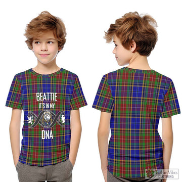 Beattie Tartan Kid T-Shirt with Family Crest DNA In Me Style Youth XL Size14 - Tartan Vibes Clothing