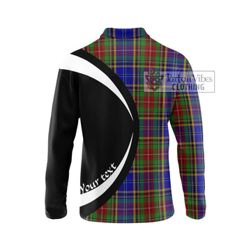 Beattie Tartan Long Sleeve Polo Shirt with Family Crest Circle Style