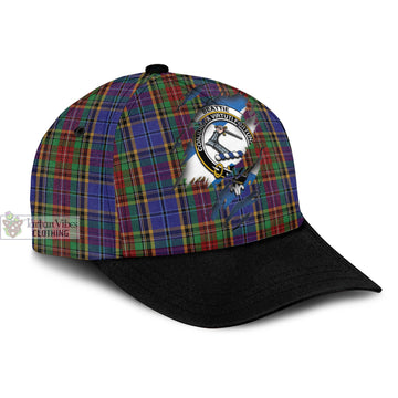 Beattie Tartan Classic Cap with Family Crest In Me Style