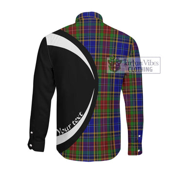 Beattie Tartan Long Sleeve Button Up with Family Crest Circle Style