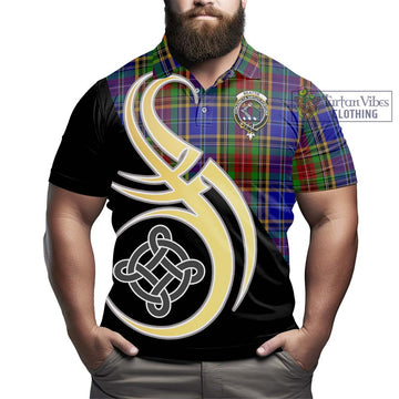 Beattie Tartan Polo Shirt with Family Crest and Celtic Symbol Style - Tartan Vibes Clothing
