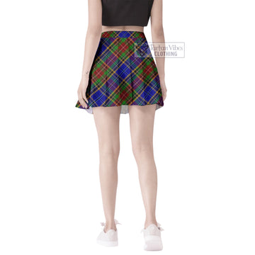 Beattie Tartan Women's Plated Mini Skirt Cross Style