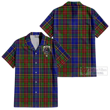 Beattie Tartan Cotton Hawaiian Shirt with Family Crest