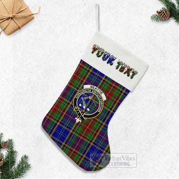 Beattie (Beatty) Tartan Family Crest Christmas Stocking with Personalized Text