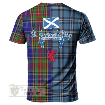 Beattie (Beatty) Tartan T-Shirt Happy St. Andrew's Day Half Tartan Style