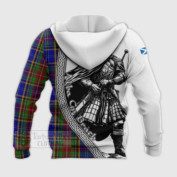 Beattie (Beatty) Tartan Clan Crest Knitted Hoodie with Highlander Warrior Celtic Style