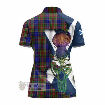 Beattie (Beatty) Tartan Family Crest Women's Polo Shirt Scottish Thistle Celtic Inspired - Tartan Vibes Clothing