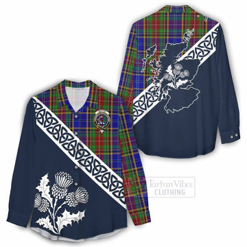 Beattie (Beatty) Tartan Women's Casual Shirt Featuring Thistle and Scotland Map - Tartan Vibes Clothing