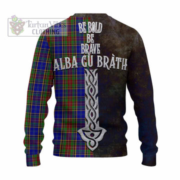 Beattie (Beatty) Tartan Family Crest Knitted Sweater Alba Gu Brath Be Brave Lion Ancient Style - Tartan Vibes Clothing