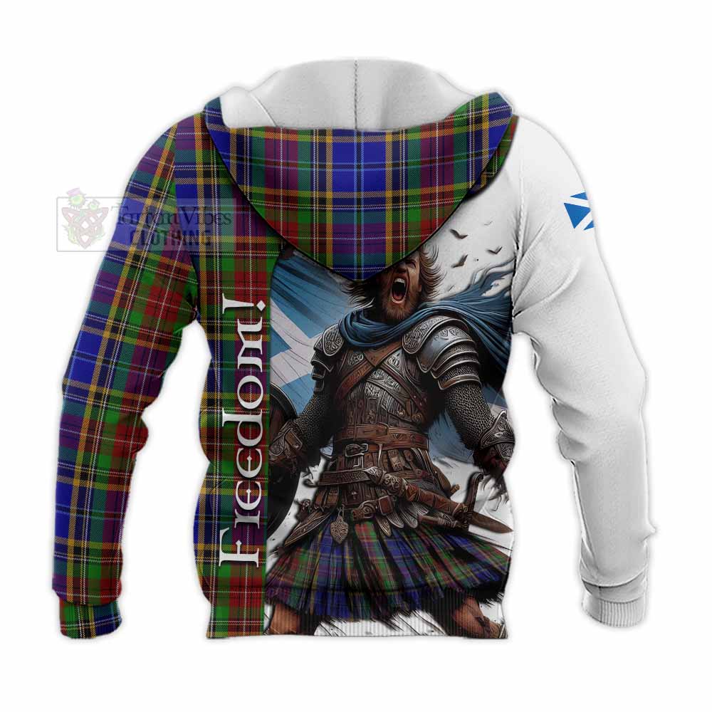 Tartan Vibes Clothing Beattie (Beatty) Crest Tartan Knitted Hoodie Inspired by the Freedom of Scottish Warrior