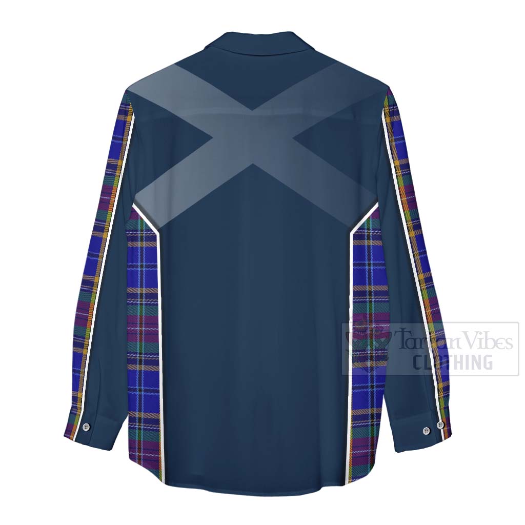 Tartan Vibes Clothing Beattie (Beatty) Tartan Women's Casual Shirt with Family Crest and Scottish Thistle Vibes Sport Style