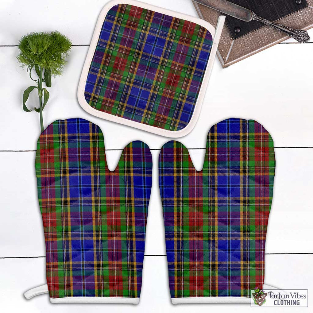 Beattie or Beatty Tartan Combo Oven Mitt & Pot-Holder White - Tartan Vibes Clothing