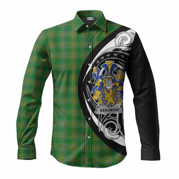 Beaumont Irish Clan Long Sleeve Button Shirt Celtic Circle Style Men's Shirt S - Tartan Vibes Clothing