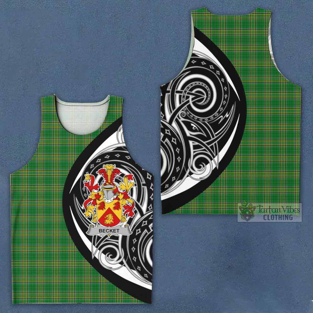 Becket Irish Clan Men's Tank Top Celtic Circle Style - Tartan Vibes Clothing