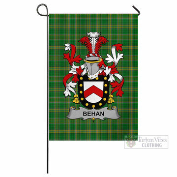 Behan Irish Clan Tartan Flag with Coat of Arms