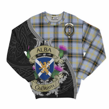 Bell Tartan Family Crest Sweatshirt Lion Rampant Royal Thistle Shield Celtic Inspired Unisex - Tartan Vibes Clothing