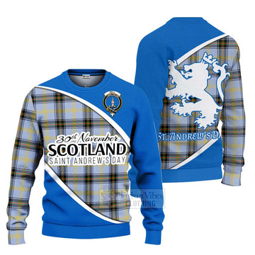 Bell Family Crest Tartan Ugly Sweater Celebrate Saint Andrew's Day in Style