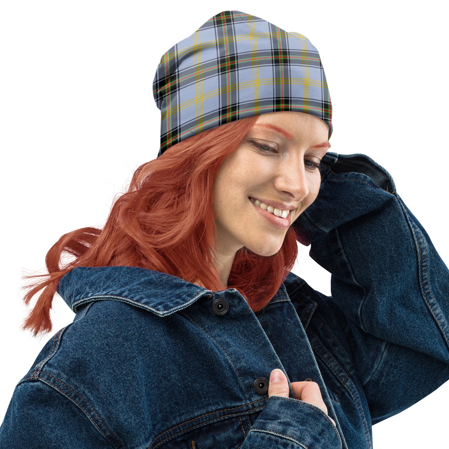 Bell Tartan Beanies Hat One Size 22 inches 15.5 inches - Tartanvibesclothing