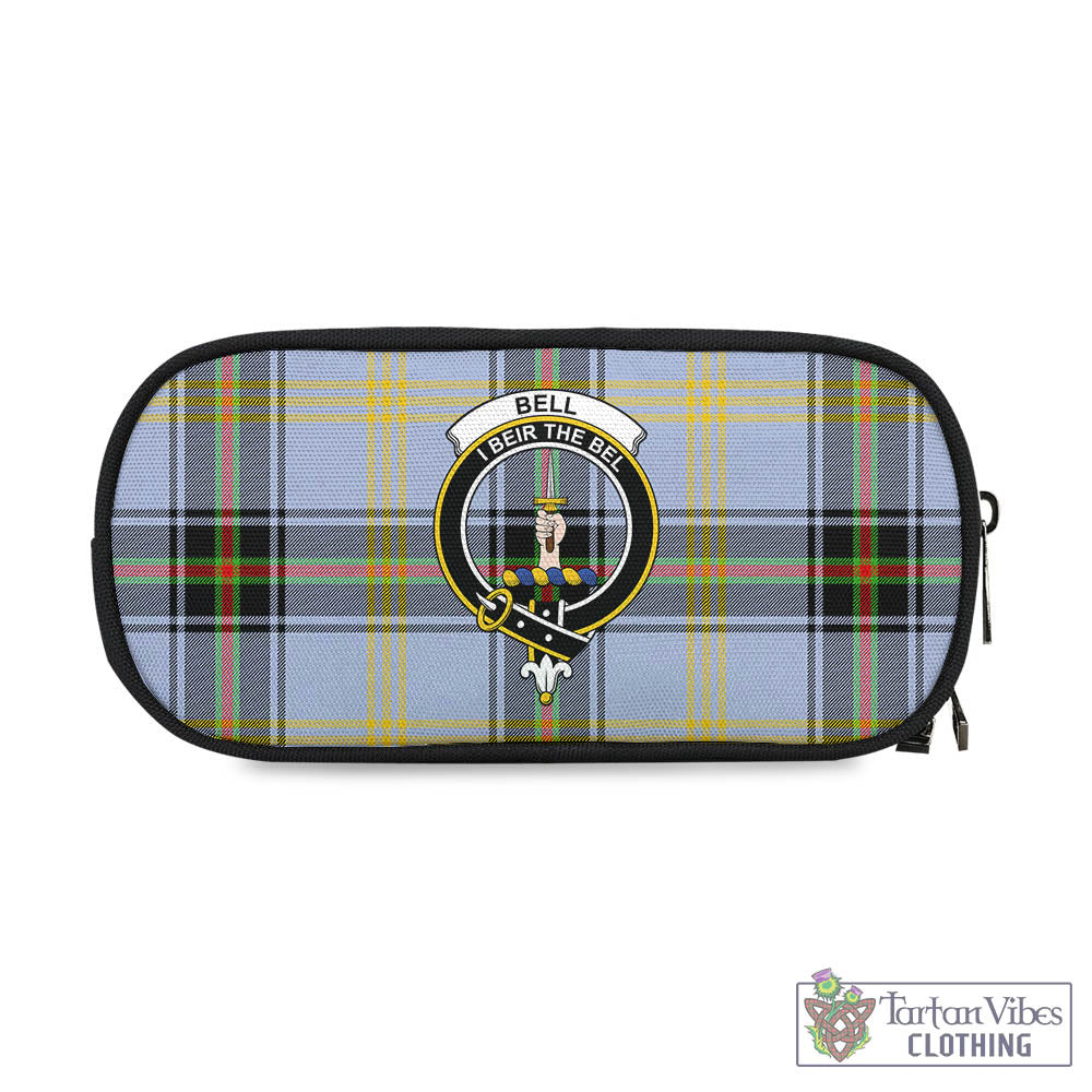 Tartan Vibes Clothing Bell Tartan Pen and Pencil Case with Family Crest