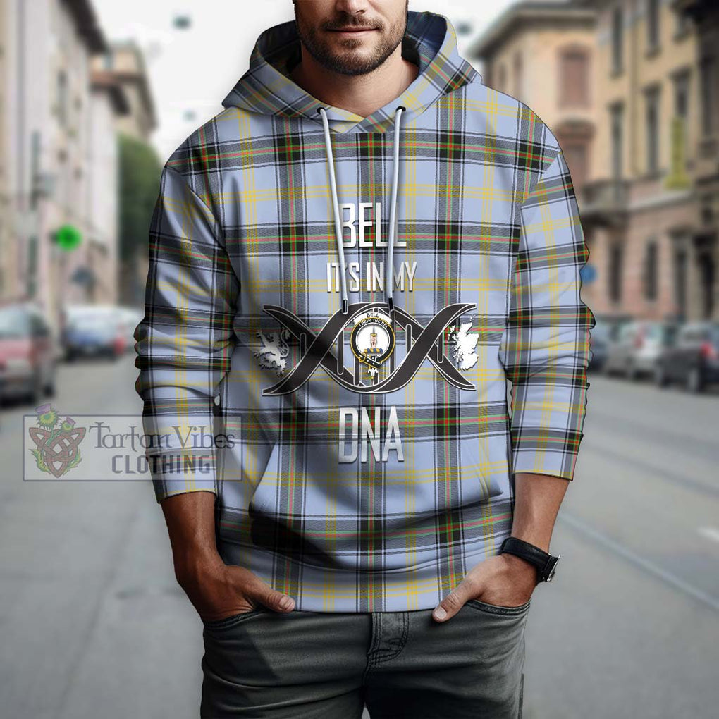 Bell Tartan Hoodie with Family Crest DNA In Me Style Pullover Hoodie - Tartanvibesclothing Shop