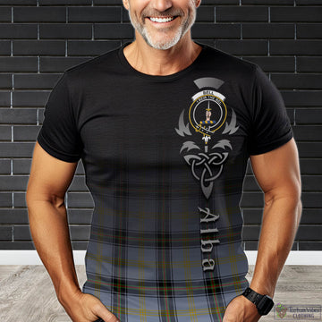 Bell Tartan T-Shirt Featuring Alba Gu Brath Family Crest Celtic Inspired