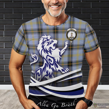 Bell Tartan T-Shirt with Alba Gu Brath Regal Lion Emblem