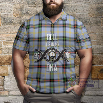 Bell Tartan Polo Shirt with Family Crest DNA In Me Style