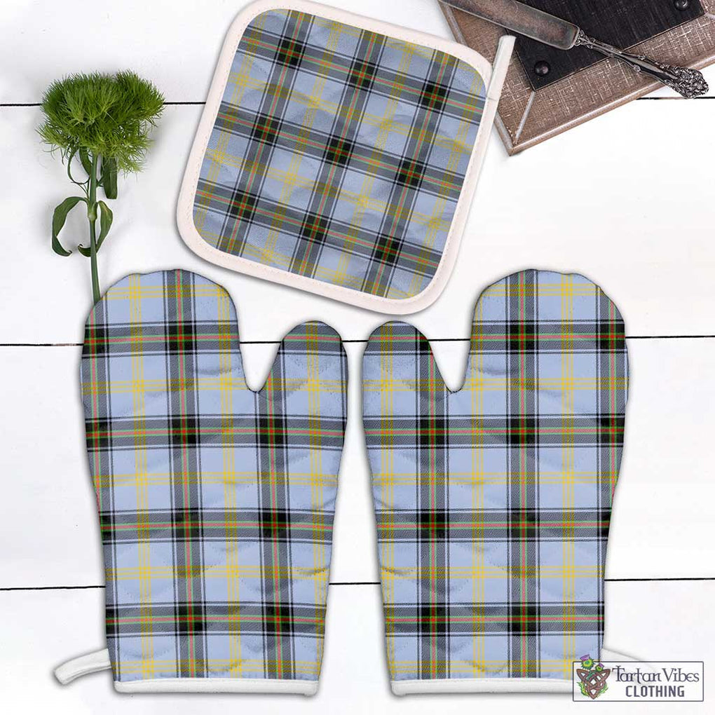 Bell Tartan Combo Oven Mitt & Pot-Holder White - Tartan Vibes Clothing