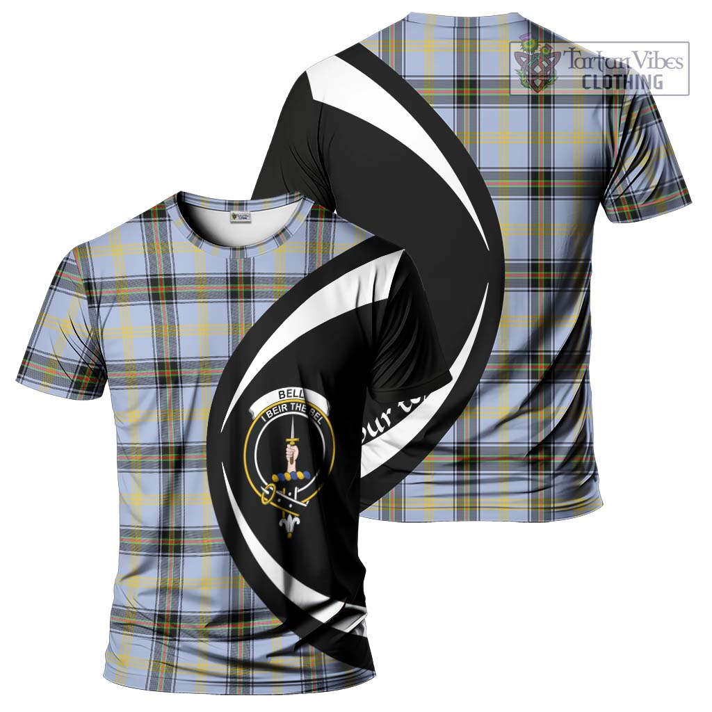 Bell Tartan T-Shirt with Family Crest Circle Style Kid's Shirt - Tartan Vibes Clothing