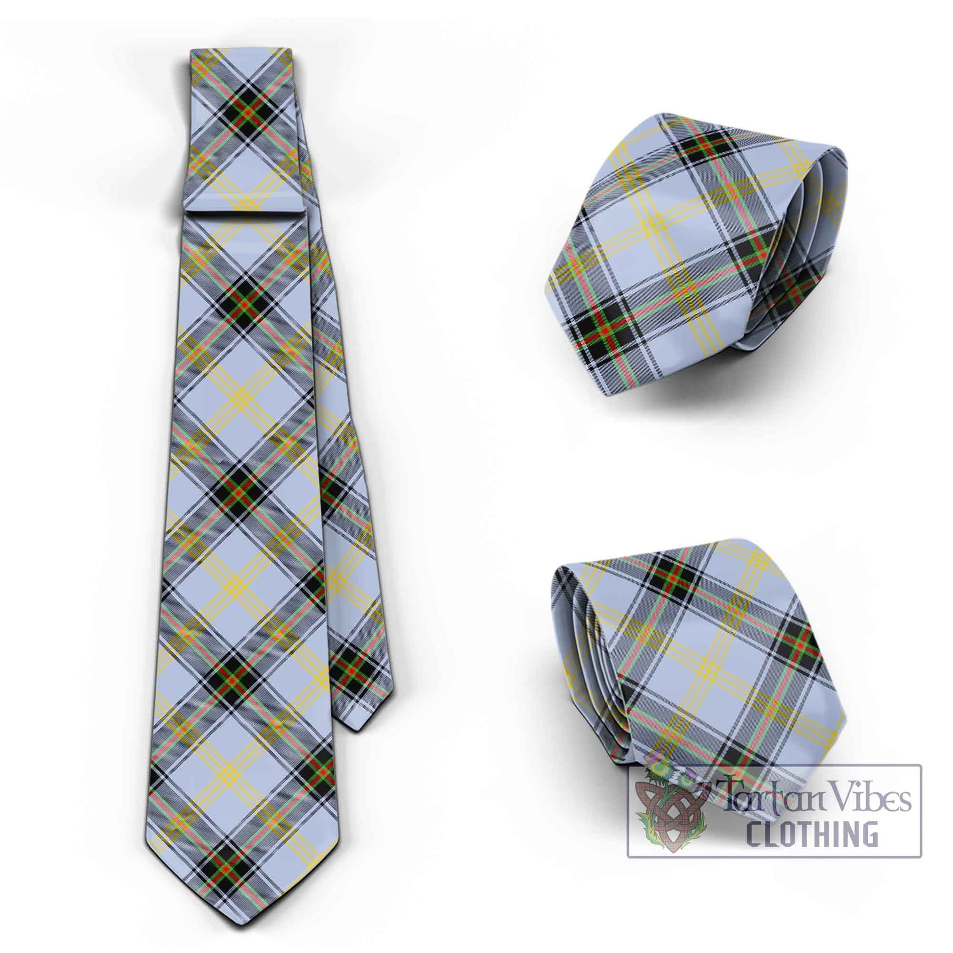 Tartan Vibes Clothing Bell Tartan Classic Necktie Cross Style