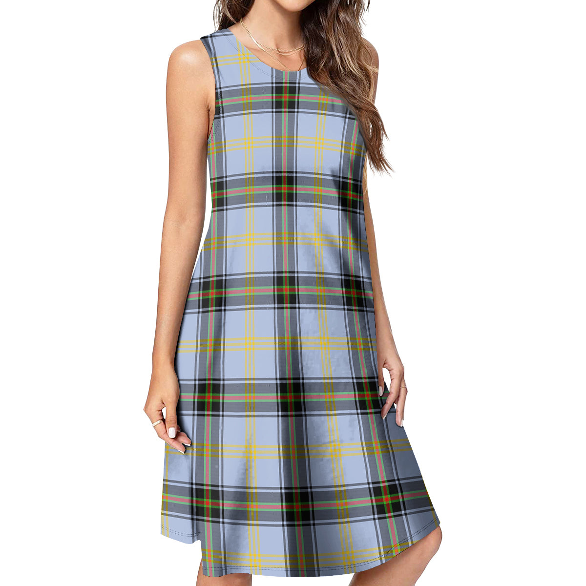 Bell Tartan Womens Casual Dresses - Tartanvibesclothing