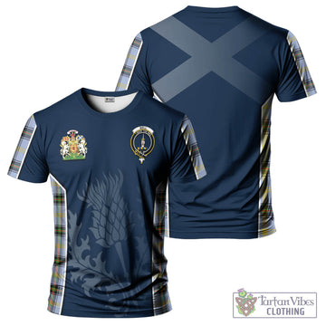 Bell Tartan T-Shirt with Family Crest and Scottish Thistle Vibes Sport Style