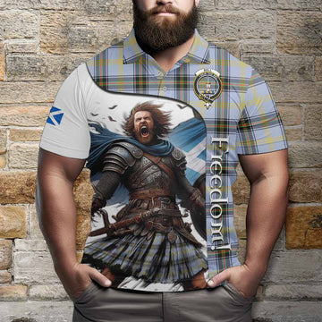 Bell Crest Tartan Polo Shirt Inspired by the Freedom of Scottish Warrior