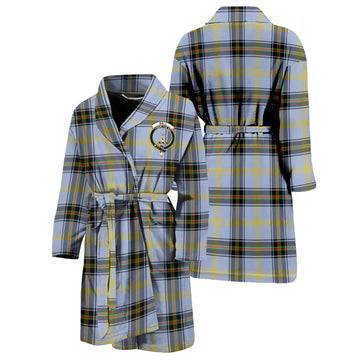 Bell Tartan Bathrobe with Family Crest